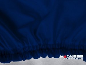 Volkswagen ID. Buzz Custom Fit Vehicle Cover - Satin Stretch - Blue w/ Black Sides + Rear Passenger Charger Port Flap